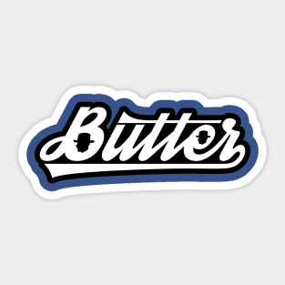 Butter Shirt - White w/ Border Sticker